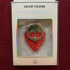 Velvet Caviar Strawberry Phone Grip & Stand